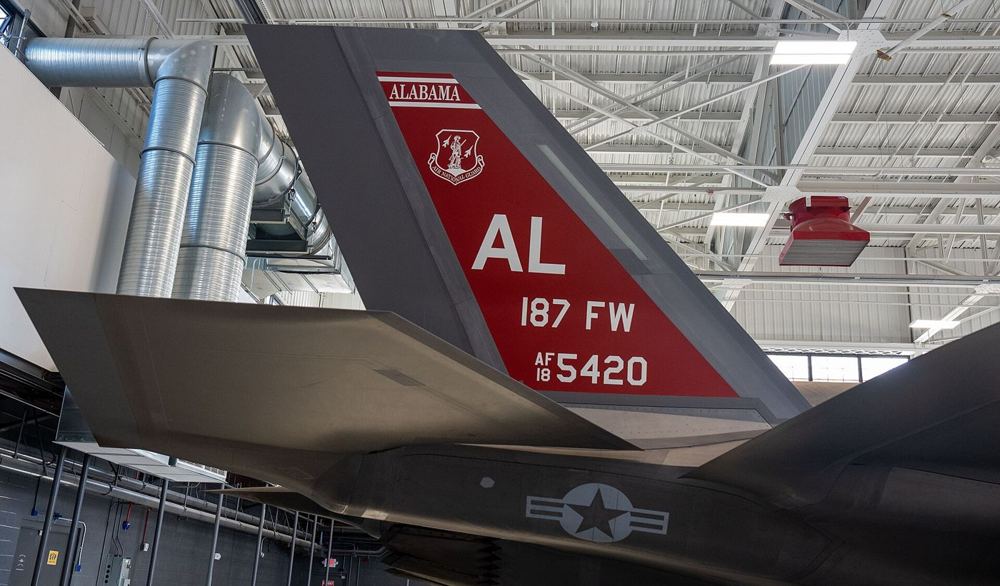 F-35A Lightning II in the hangar